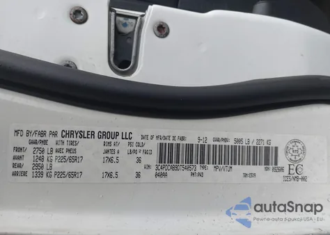 2013 Dodge Journey Cvp/Se Plus from USA, damaged, VIN 3C4PDCAB9DT540573